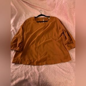 Naked Zebra size Large blouse brown